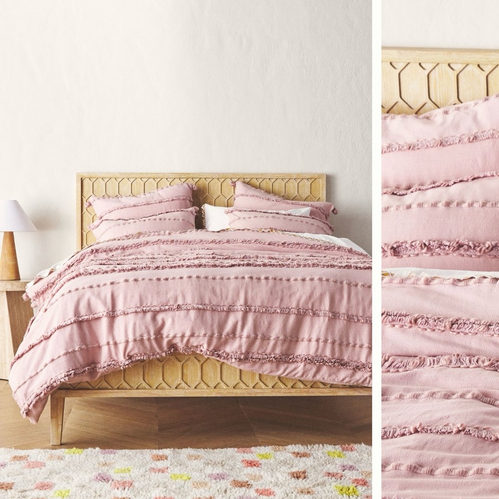 Anthropologie duvet cover & shams